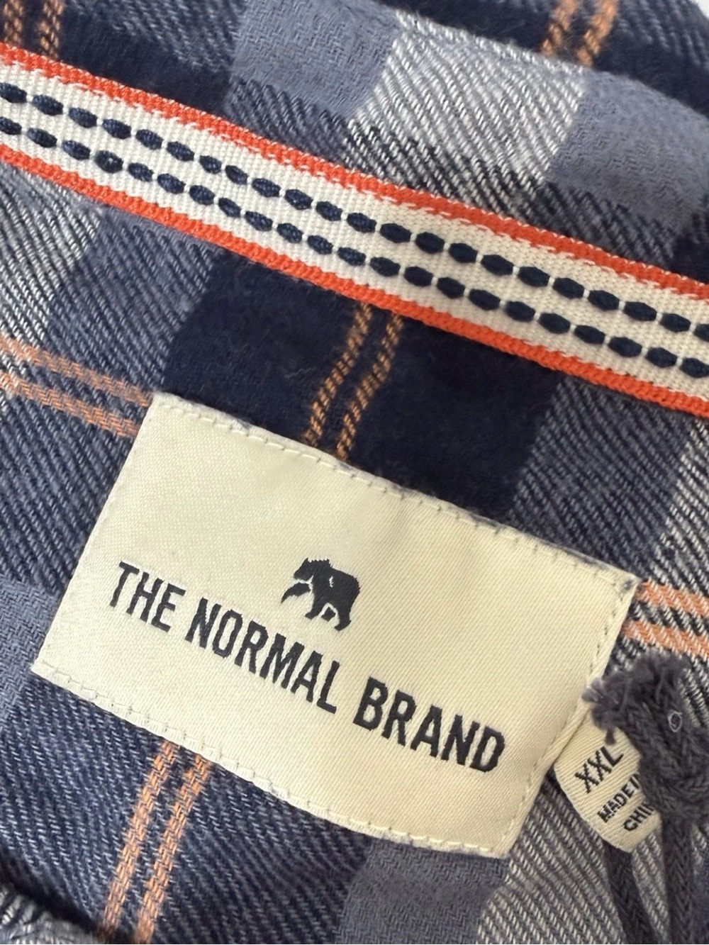 The Normal Brand Flannel Shirt Mens 2XL XXL Stephen Conrad Plaid NEW 1778 - Picture 3 of 3